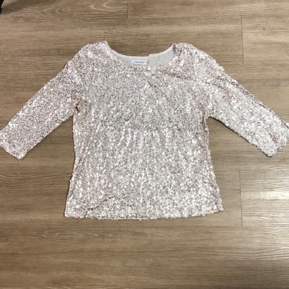 Calvin Klein Tops - Calvin Klein sequin top size L